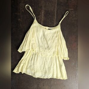 Forever 21 Yellow Layered Women's Top
